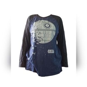 Star Wars "The Murmuration" Death Star Long Sleeve Unisex Graphic Tee Shirt